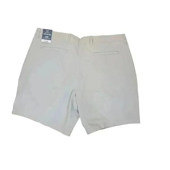 George Men's Soft Silver Flat Front Above the Knee Shorts NEW - Picture 4 of 6